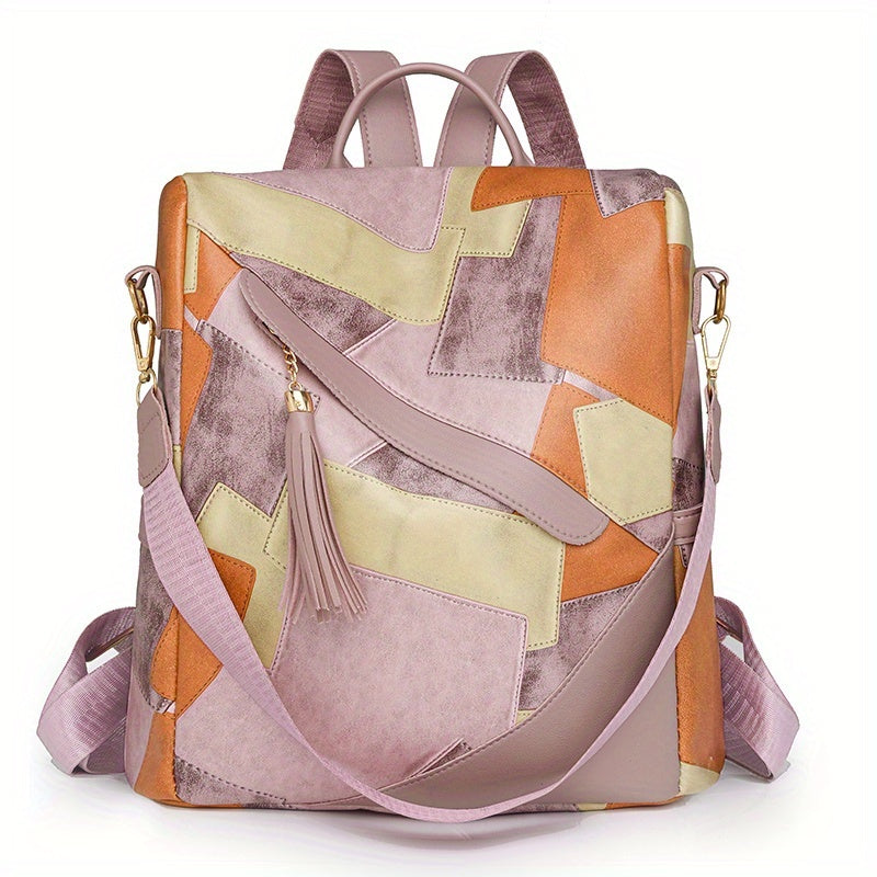 Célestine | Sac à Dos Patchwork en Cuir