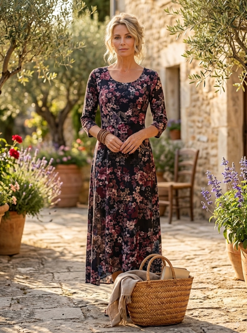 Clara | Robe Longue Fleurie