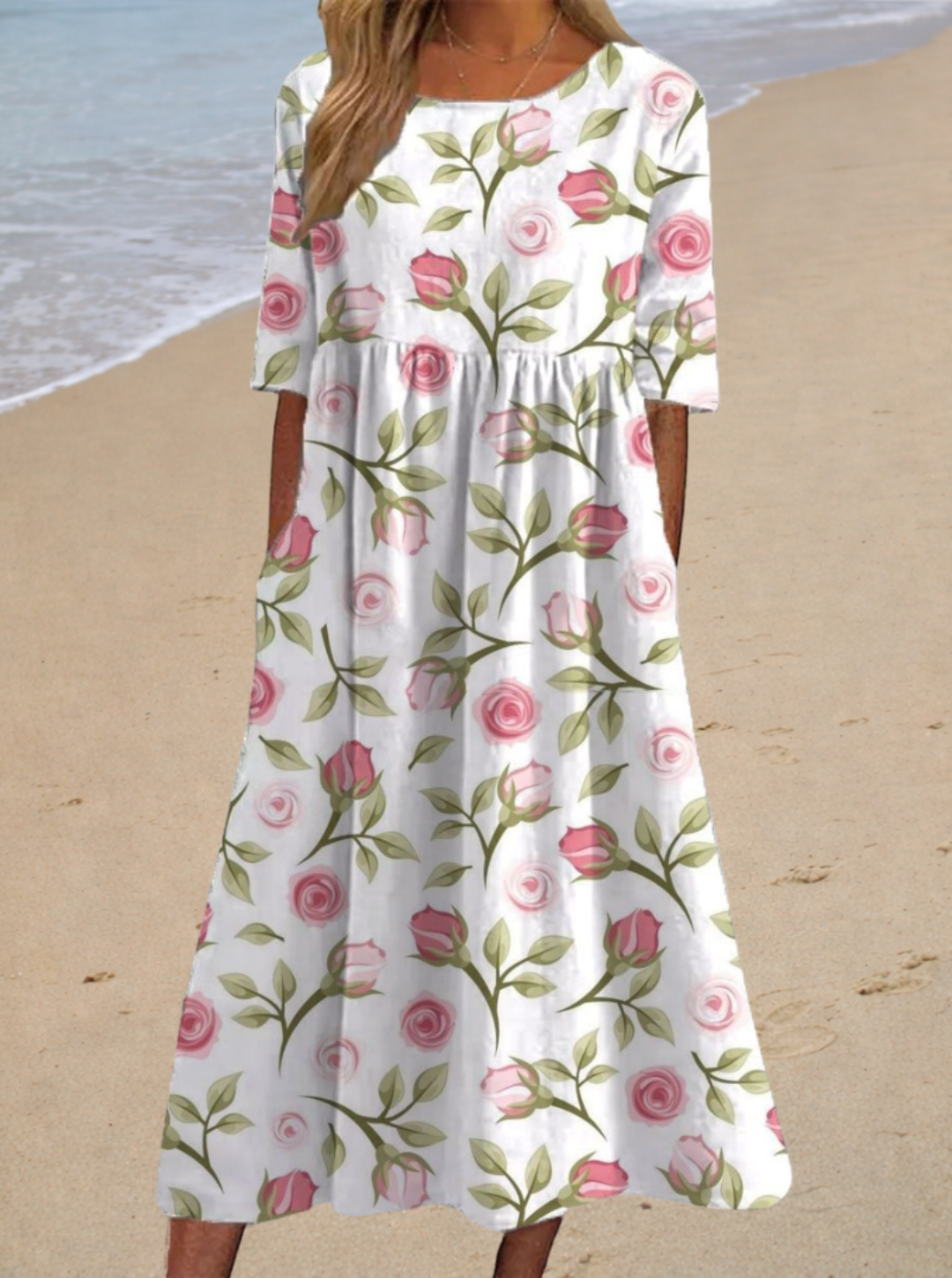 Margaret | Relaxed Printed Maxi Dress