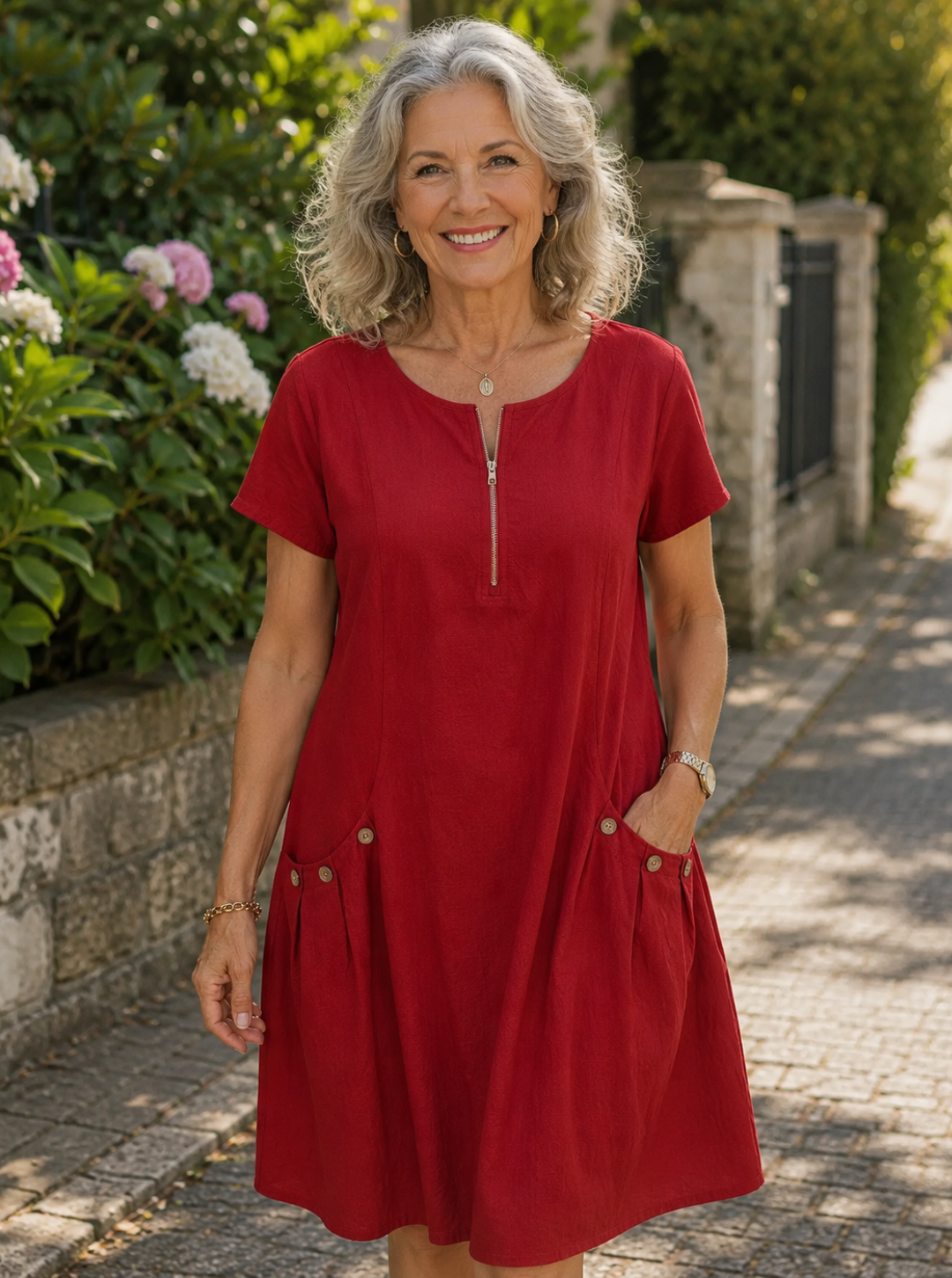 Charlotte | Elegant Comfort Cotton Dress