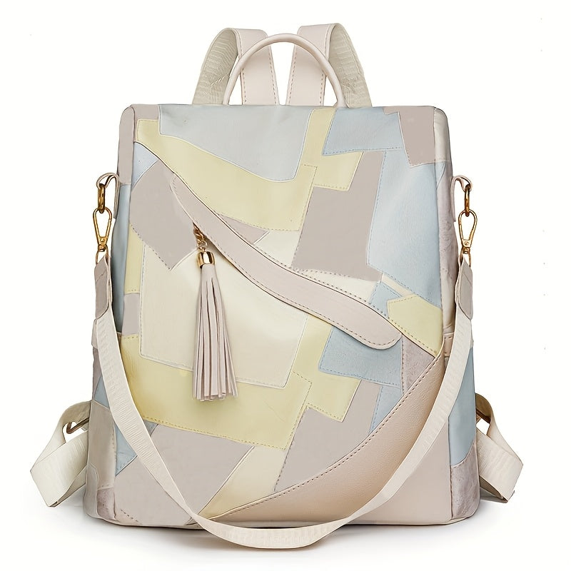 Célestine | Sac à Dos Patchwork en Cuir
