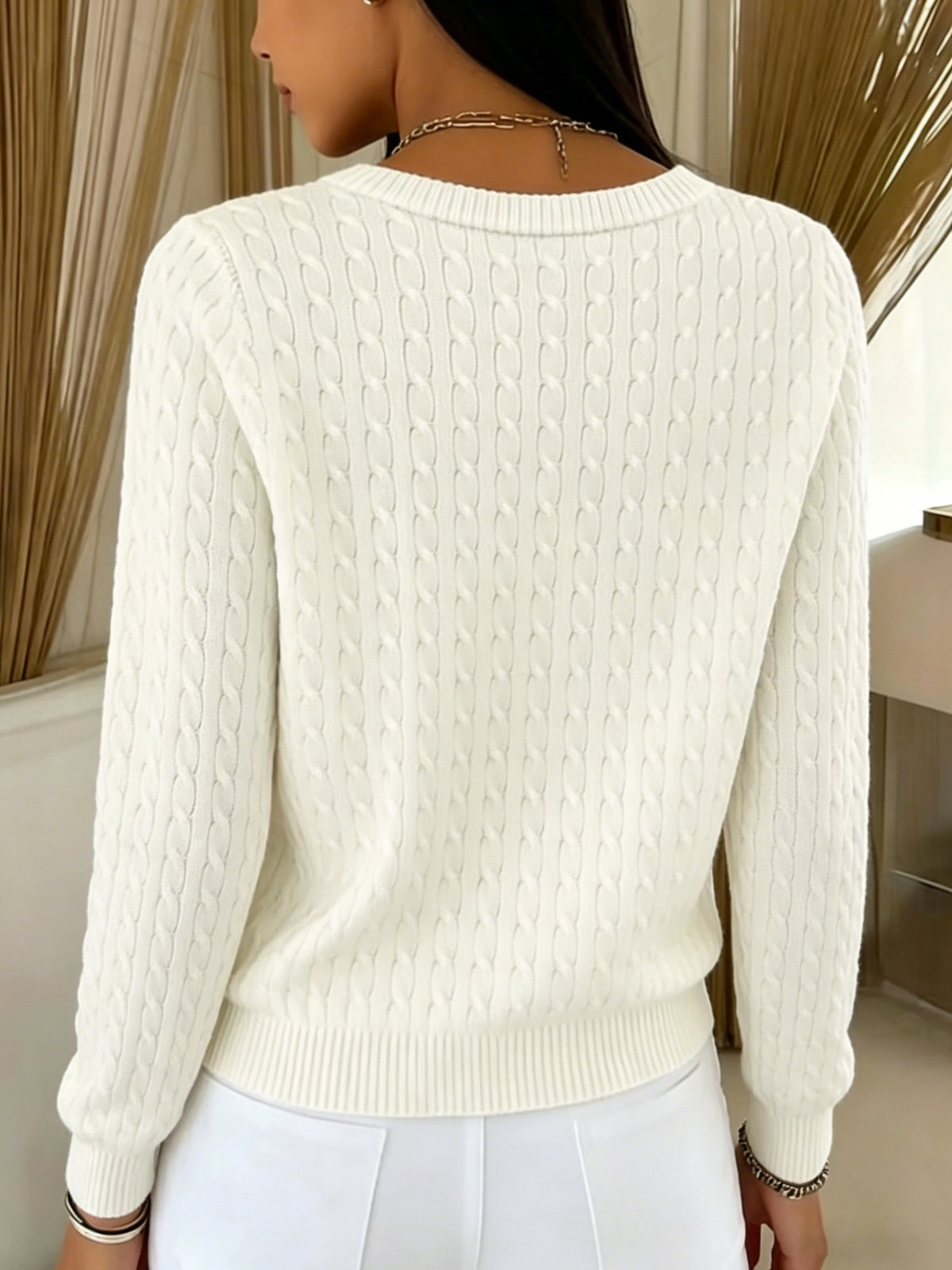Geneviève | Cardigan Tricot Torsadé