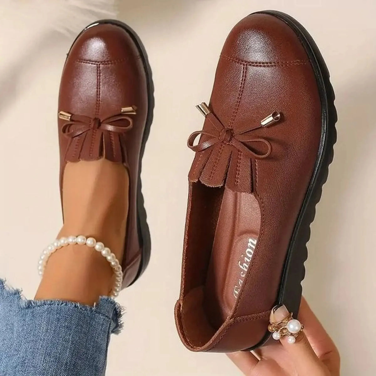Solange | Mocassin Confort à Nœud