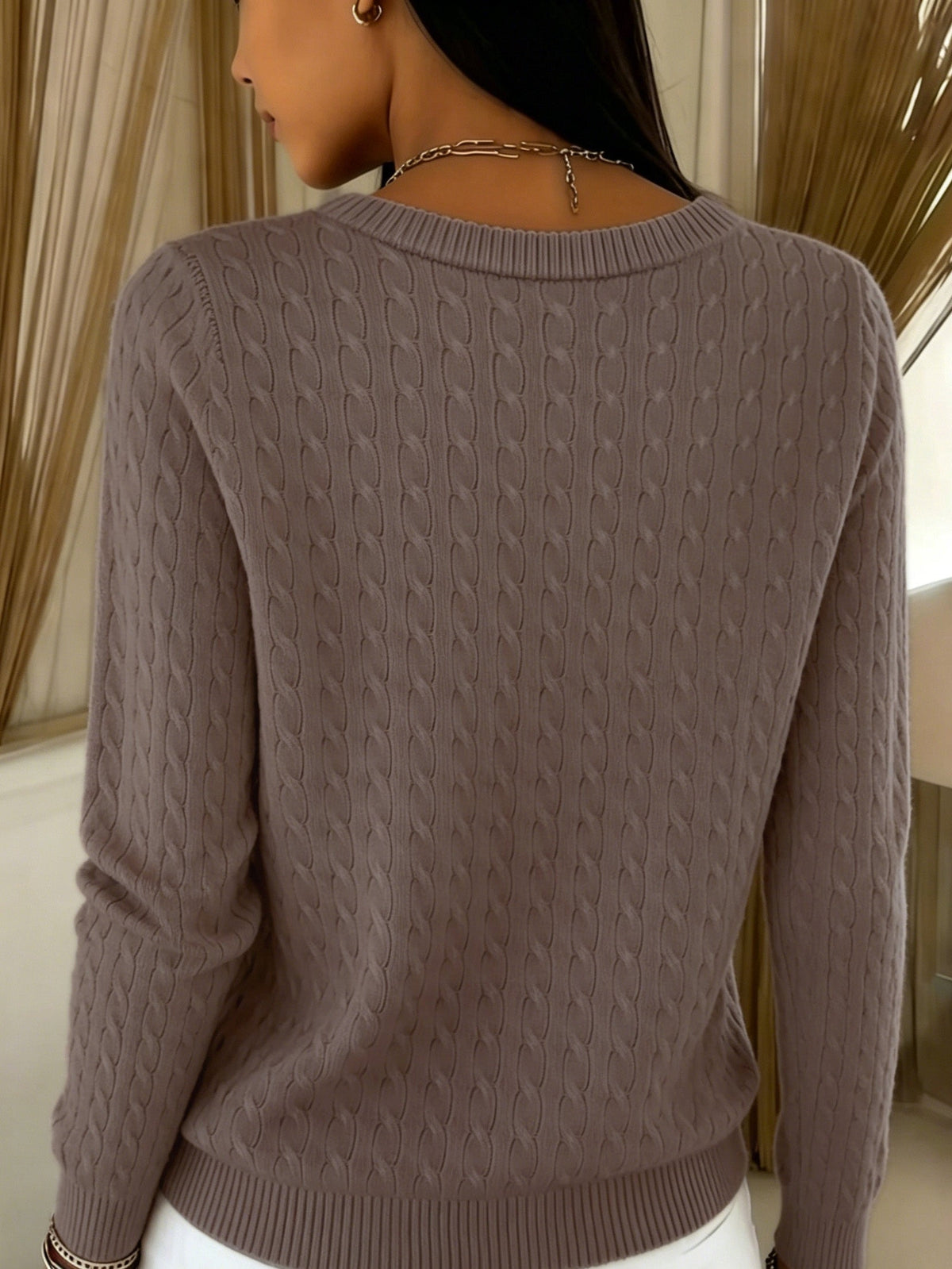 Geneviève | Cardigan Tricot Torsadé