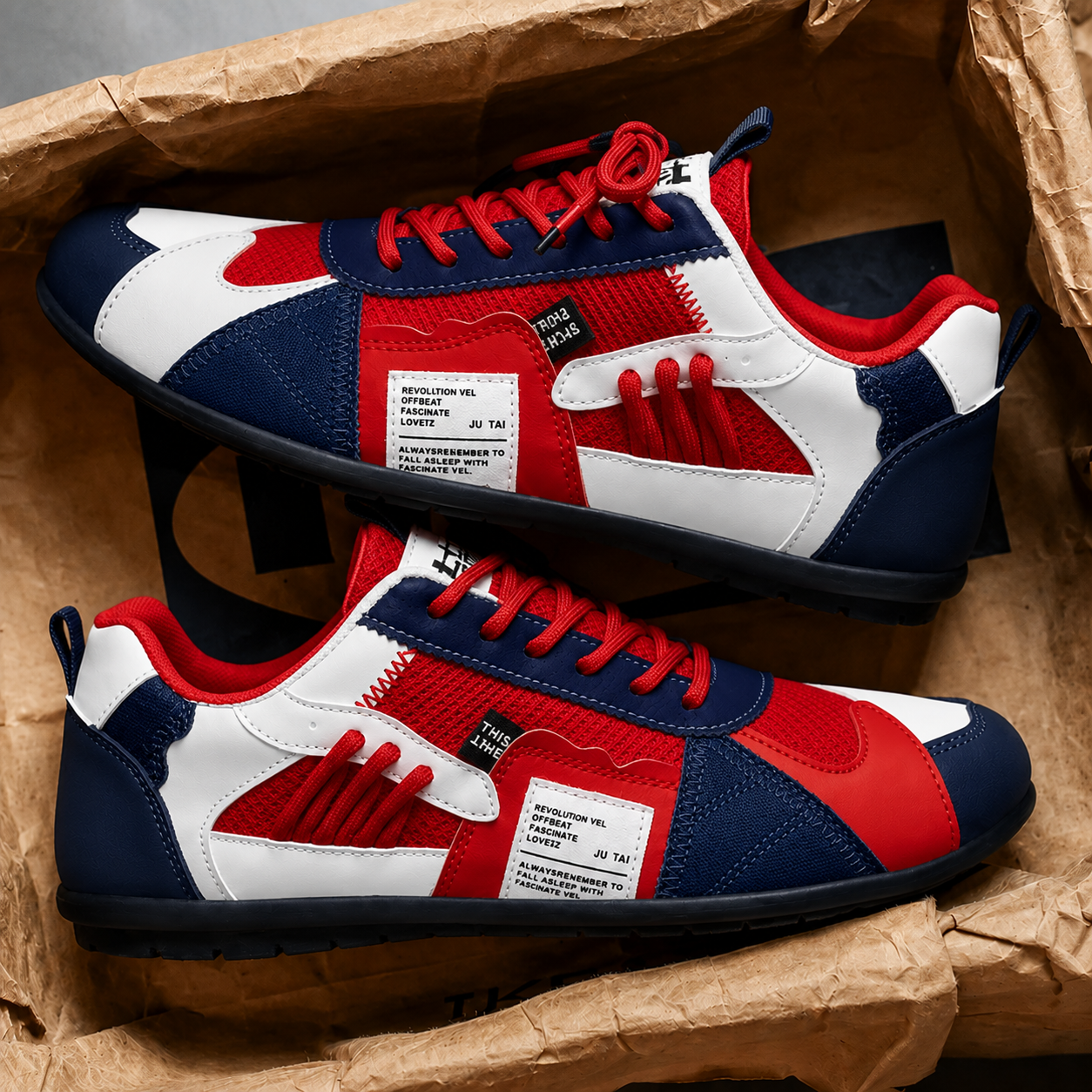 Giovanni | Retro Colour-Block Sneakers