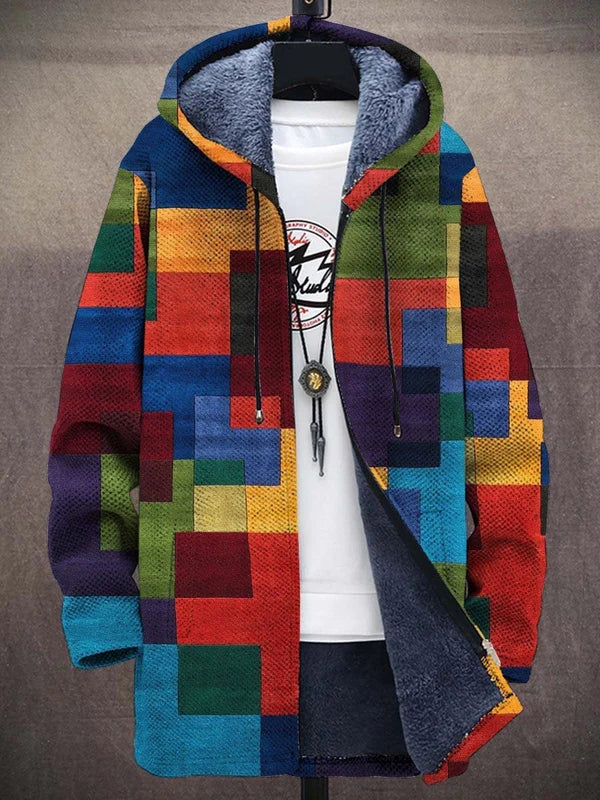 Roxane | Veste Capuche Patchwork Artistique