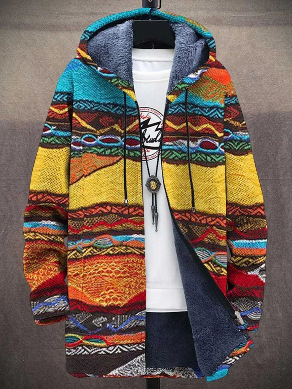Roxane | Veste Capuche Patchwork Artistique