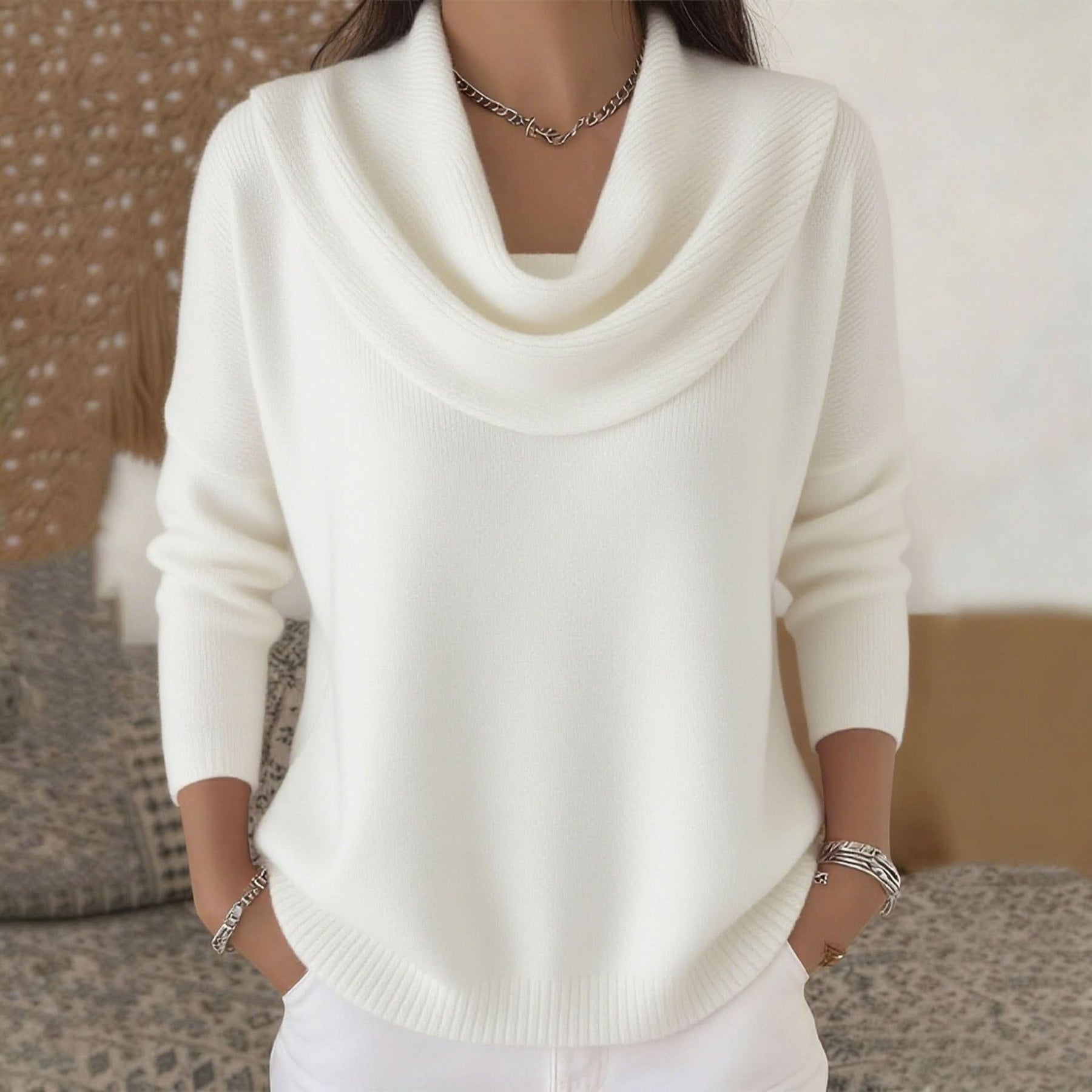 Victoire | Pull Col Bénitier en Maille