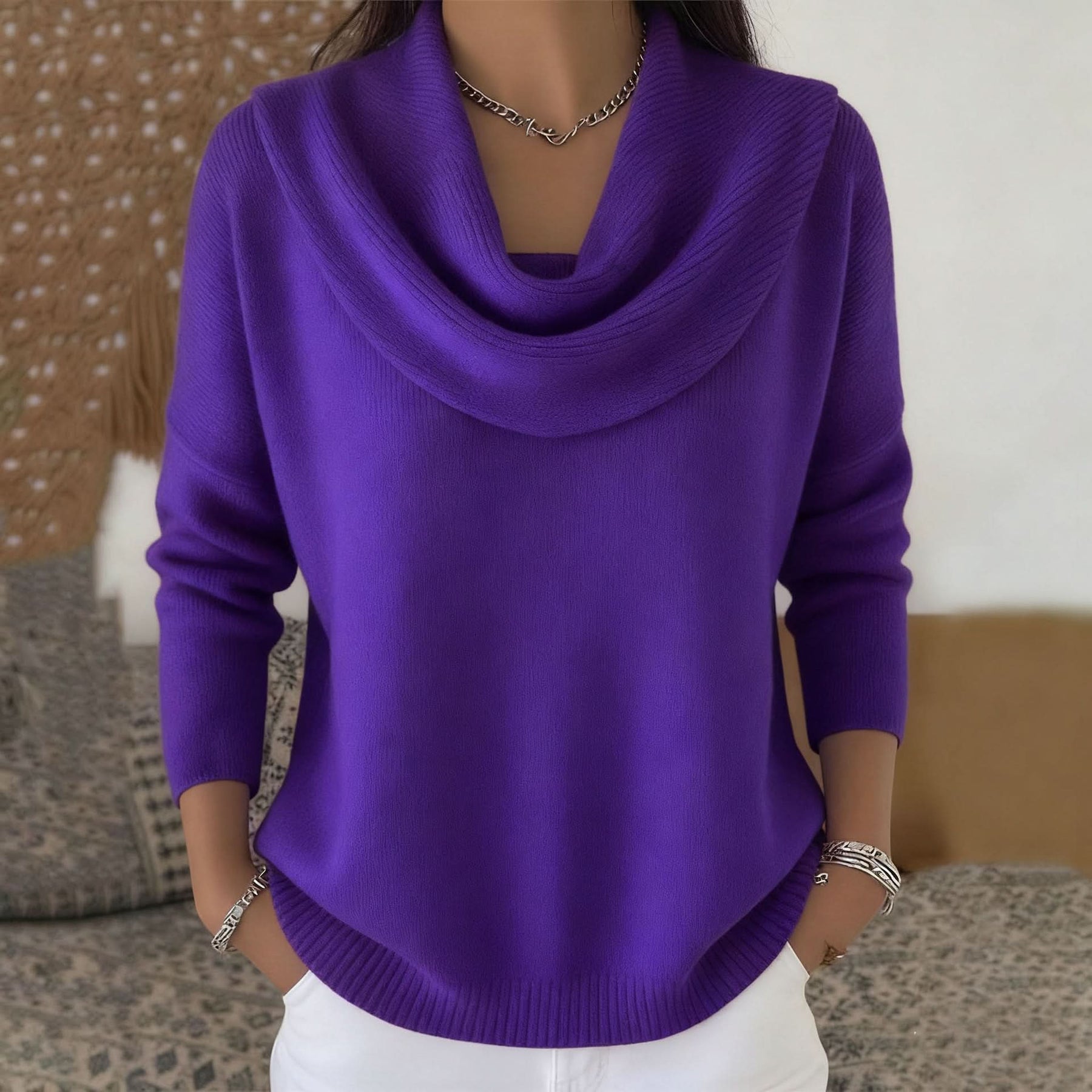 Victoire | Pull Col Bénitier en Maille