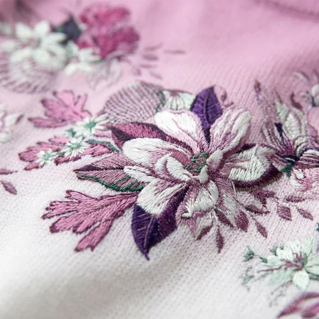Aurélie | Pull Col Fleuri Dégradé