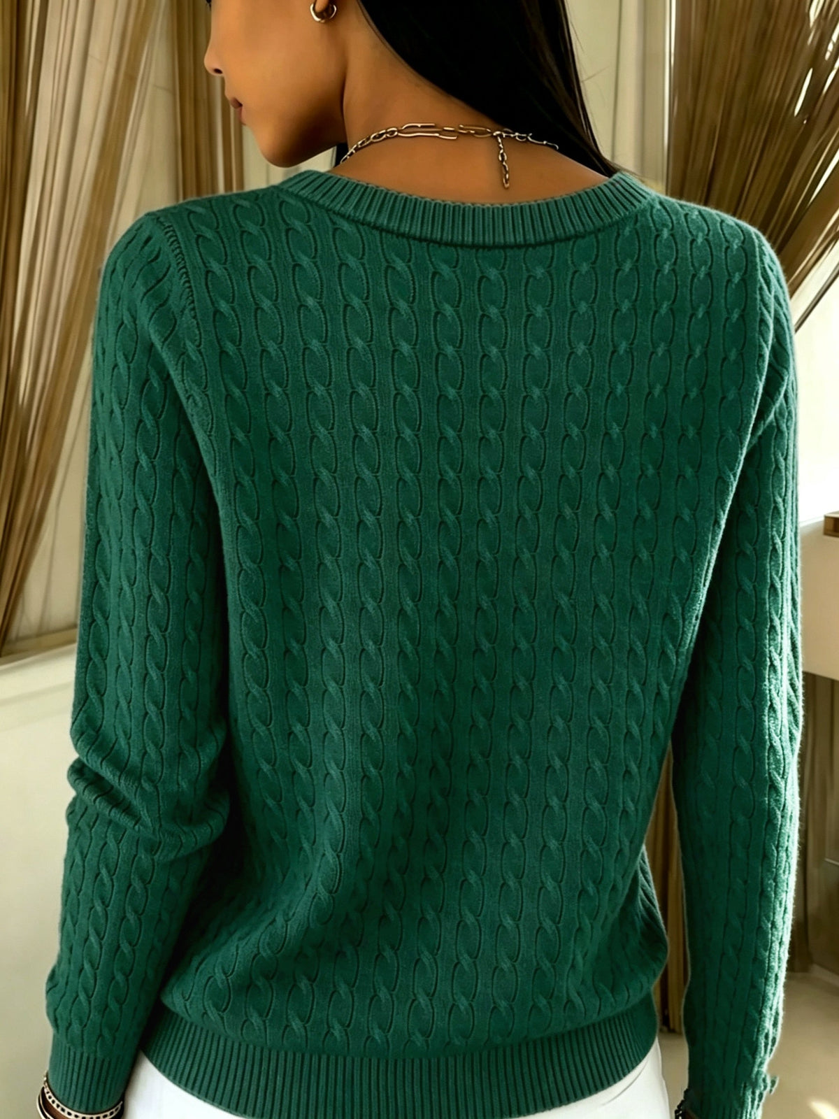 Geneviève | Cardigan Tricot Torsadé