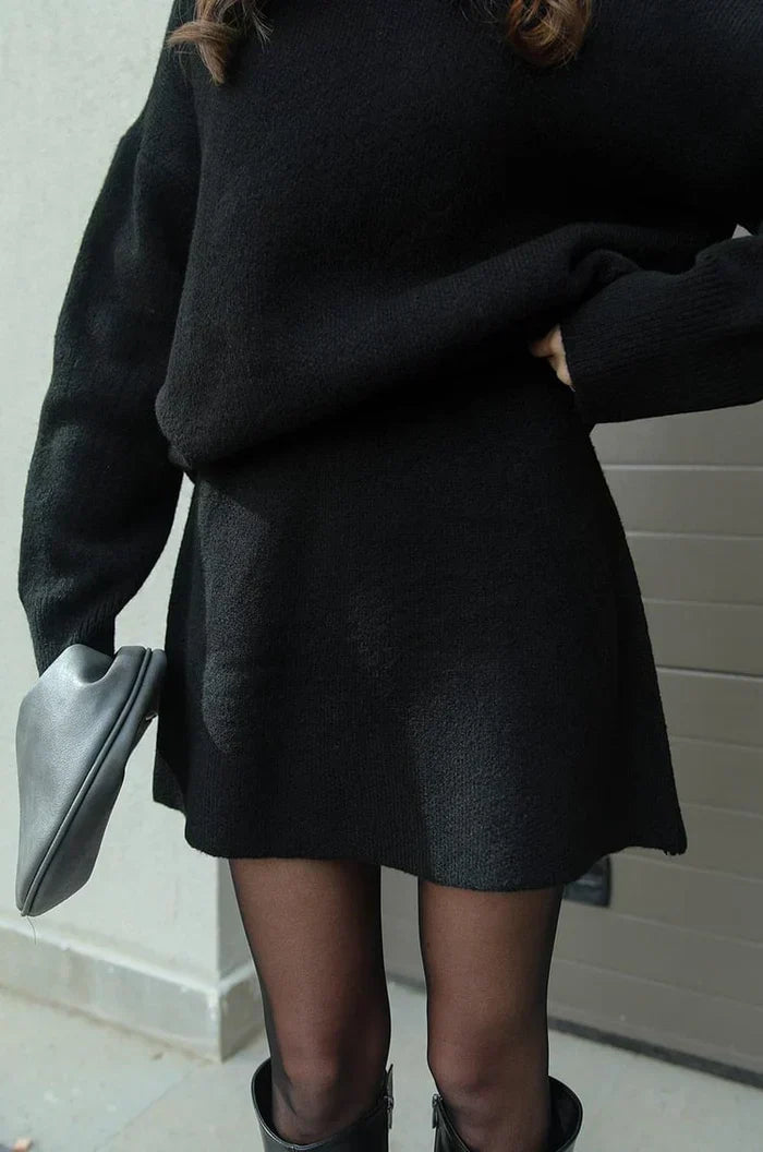 Joséphine | Ensemble Pull Oversize & Jupe en Maille