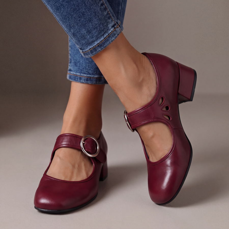 Adèle | Escarpins Mary Jane en Cuir