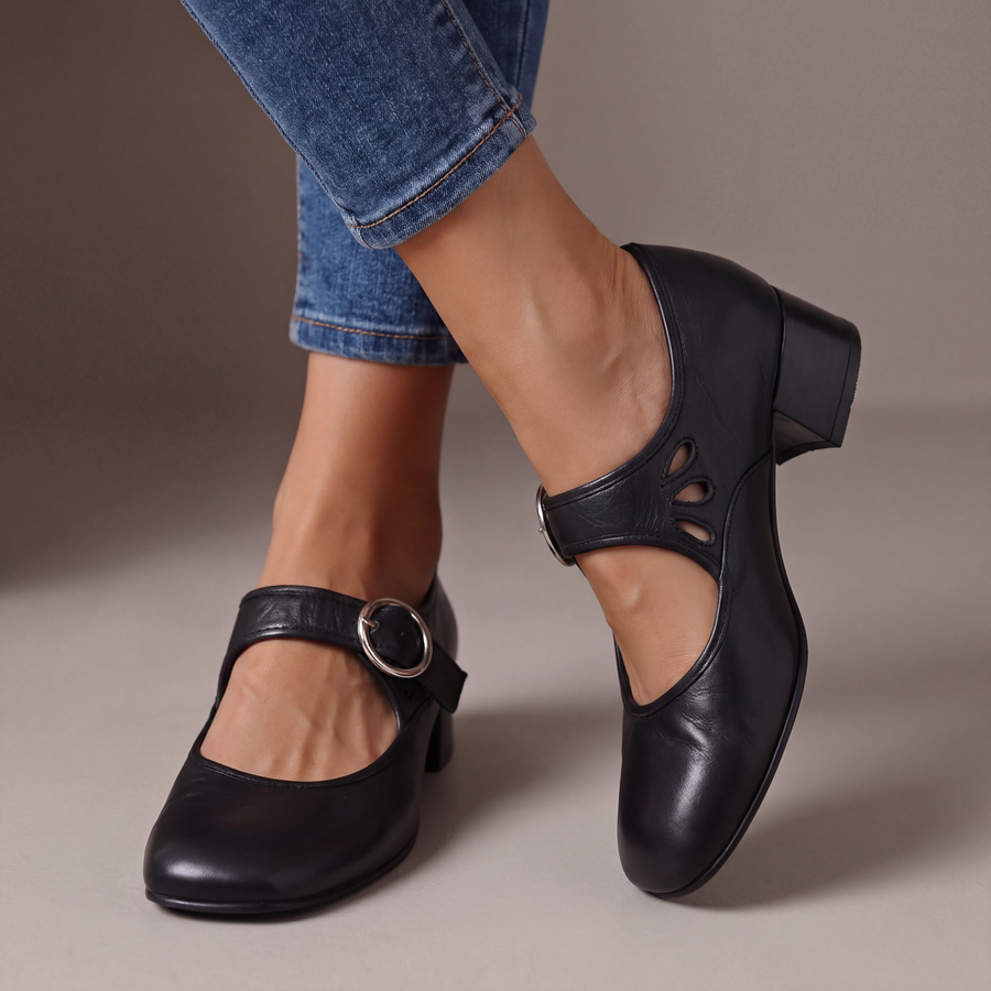 Adèle | Escarpins Mary Jane en Cuir