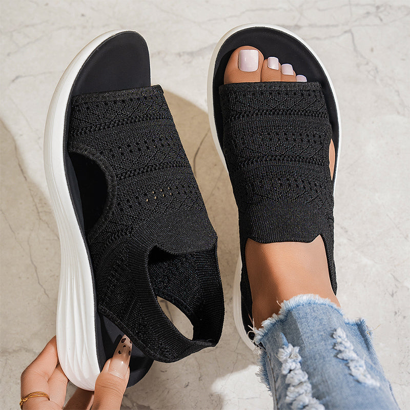 Éloïse | Sandale Confort Tricot Respirant